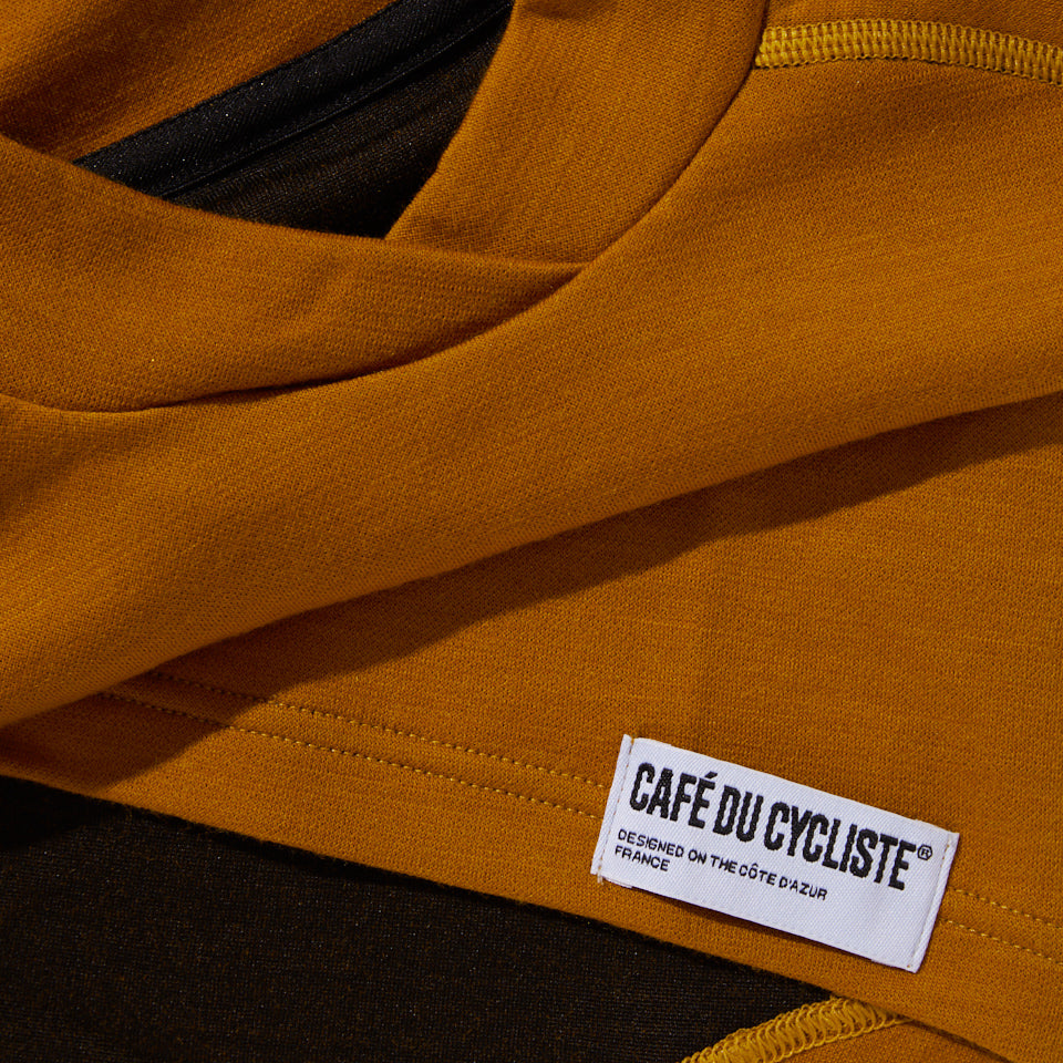 Café du Cycliste Cosette Men's Merino Base Layer Radunterhemd langarm Syrup Brown