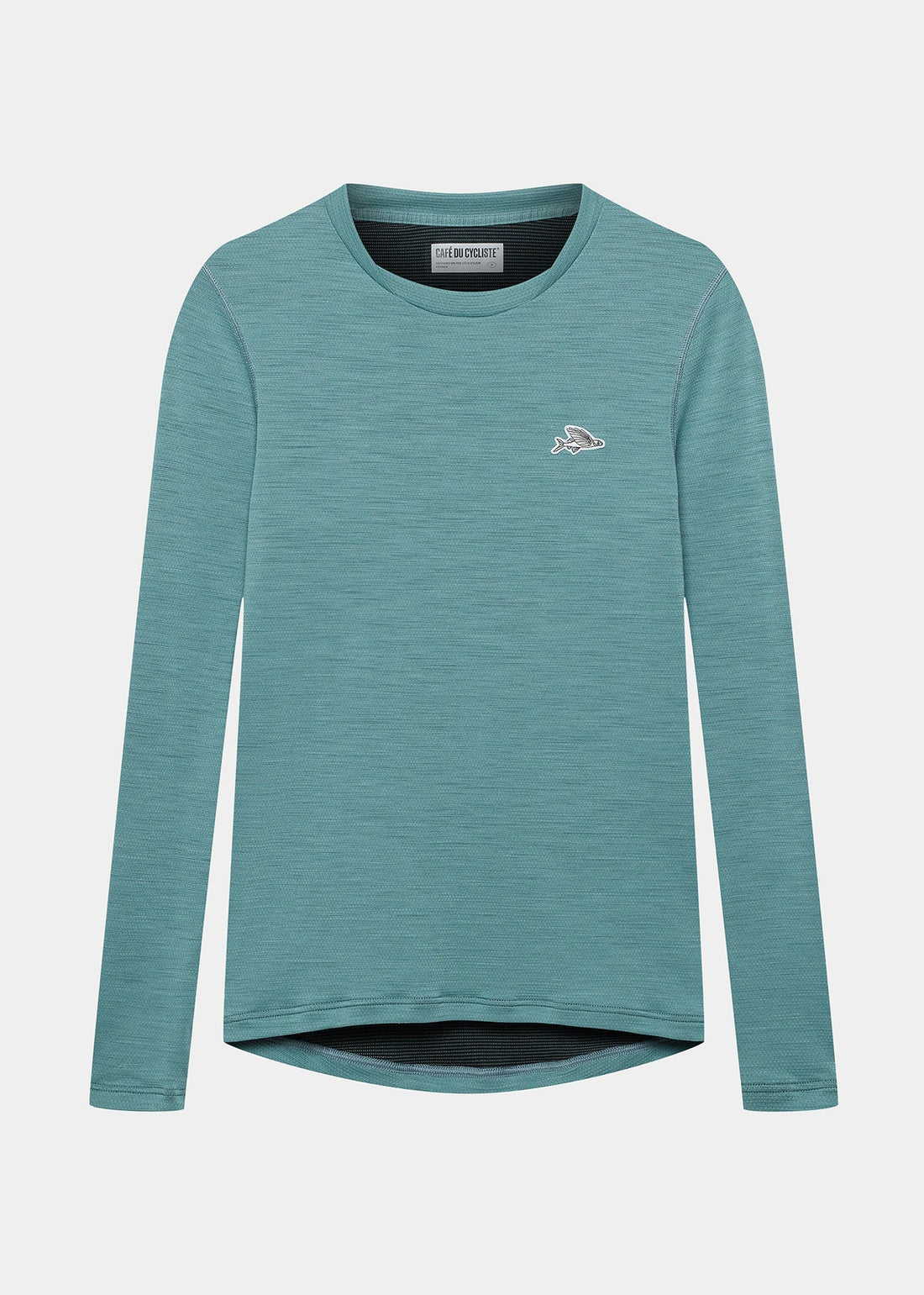 Café du Cycliste Judith Men's Merino Base Layer Radunterhemd langarm Deep Water
