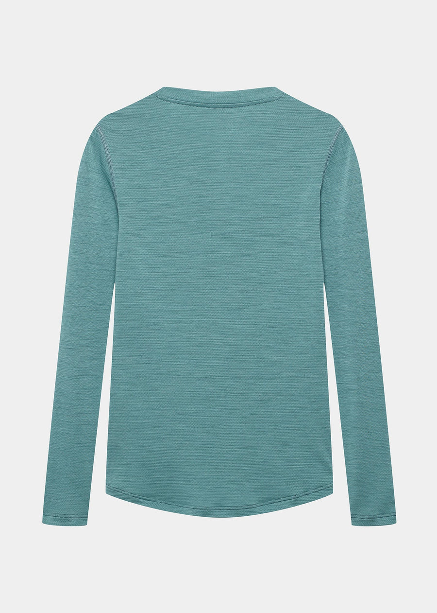 Café du Cycliste Judith Men's Merino Base Layer Radunterhemd langarm Deep Water