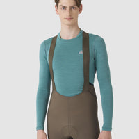 Café du Cycliste Judith Men's Merino Base Layer Radunterhemd langarm Deep Water