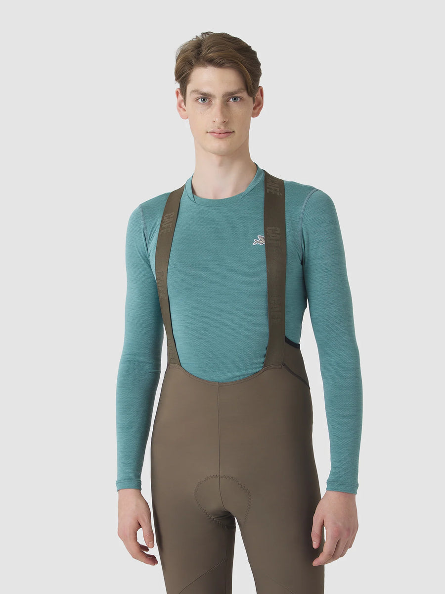 Café du Cycliste Judith Men's Merino Base Layer Radunterhemd langarm Deep Water