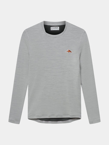 Café du Cycliste Judith Men's Merino Base Layer Radunterhemd langarm Mountain Fog