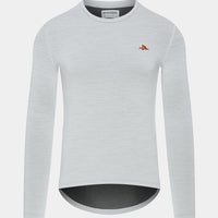 Café du Cycliste Judith Men's Merino Base Layer Radunterhemd langarm Mountain Fog