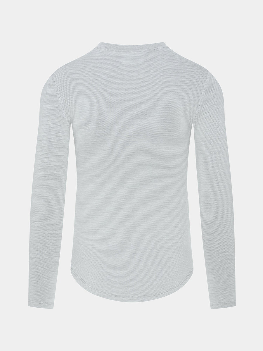 Café du Cycliste Judith Men's Merino Base Layer Radunterhemd langarm Mountain Fog