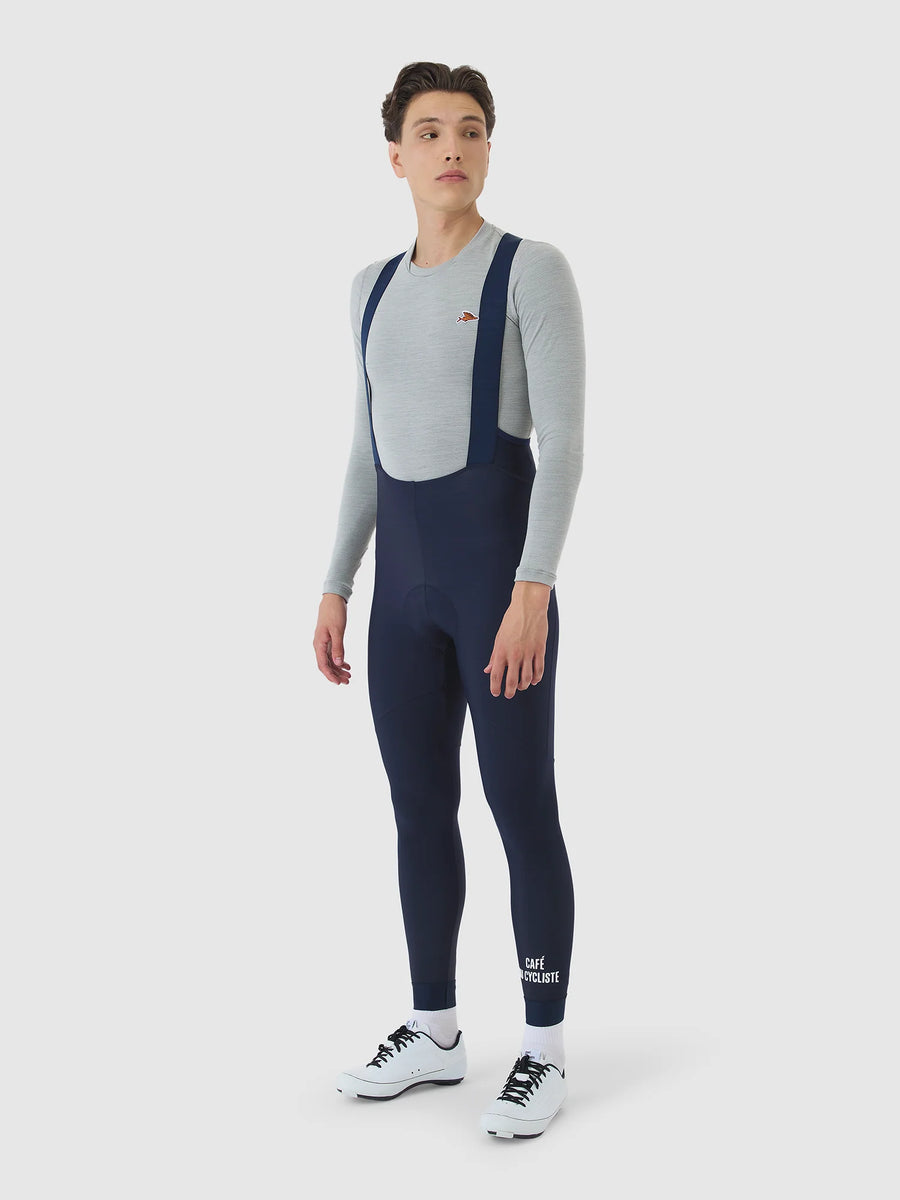 Café du Cycliste Judith Men's Merino Base Layer Radunterhemd langarm Mountain Fog