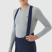 Café du Cycliste Judith Men's Merino Base Layer Radunterhemd langarm Mountain Fog