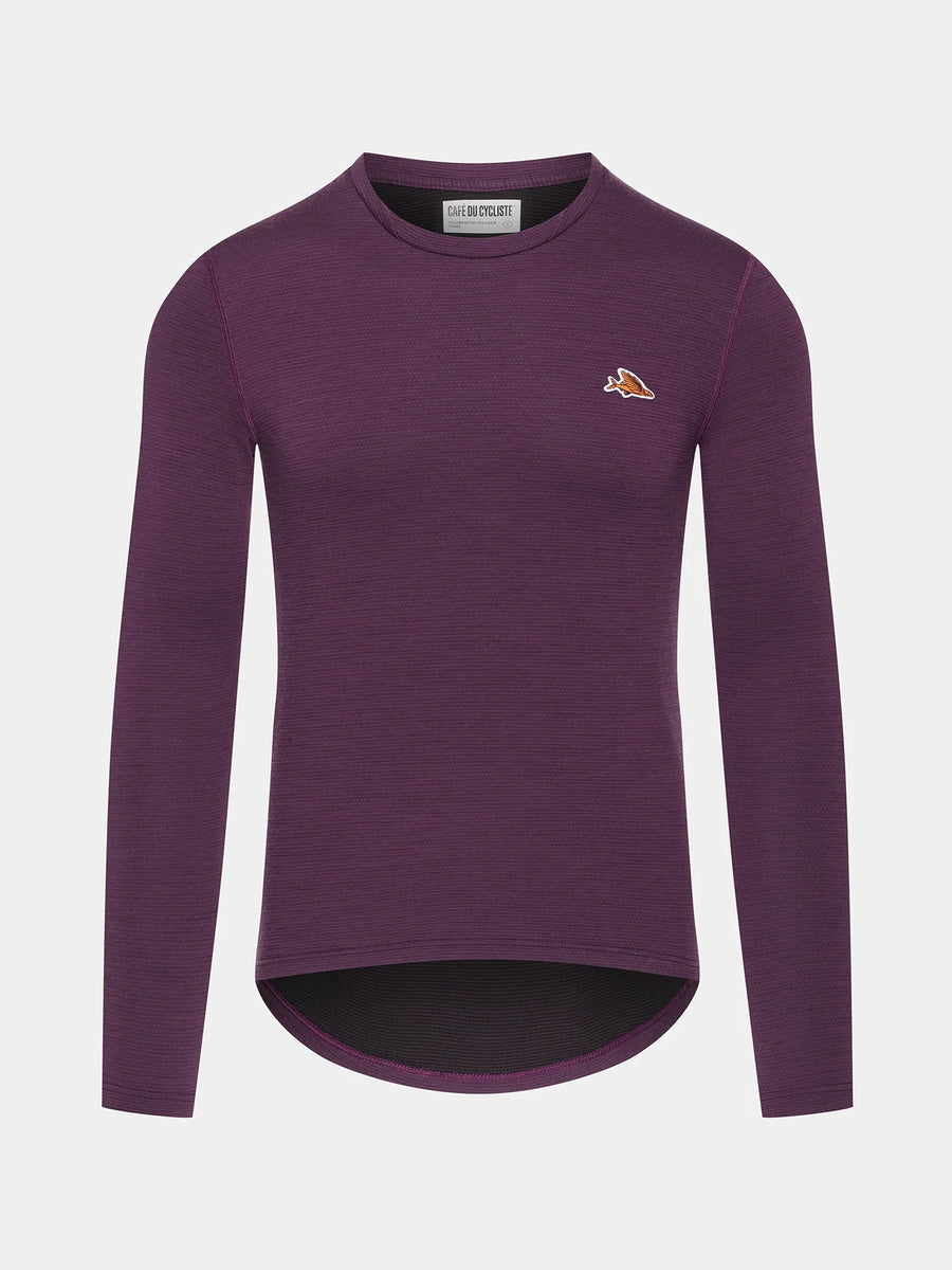 Café du Cycliste Judith Men's Merino Base Layer Radunterhemd langarm Quetsche