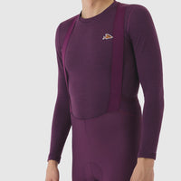 Café du Cycliste Judith Men's Merino Base Layer Radunterhemd langarm Quetsche