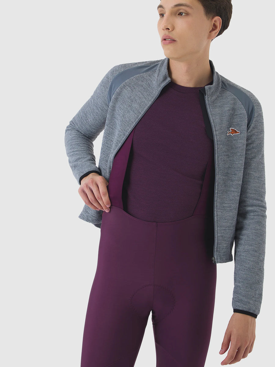 Café du Cycliste Judith Men's Merino Base Layer Radunterhemd langarm Quetsche