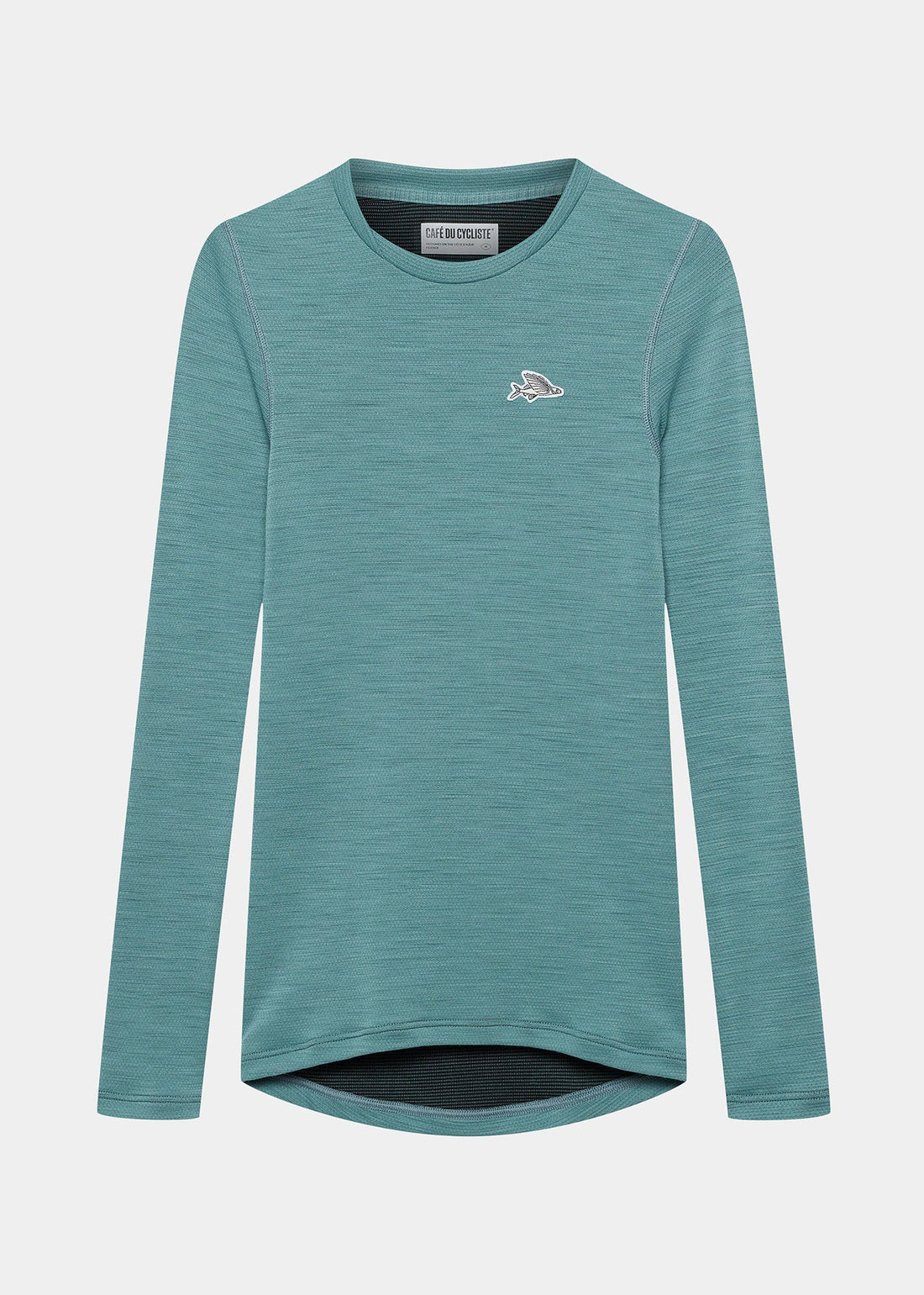 Café du Cycliste Judith Women's Merino Base Layer Radunterhemd langarm Deep Water
