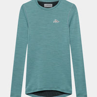 Café du Cycliste Judith Women's Merino Base Layer Radunterhemd langarm Deep Water