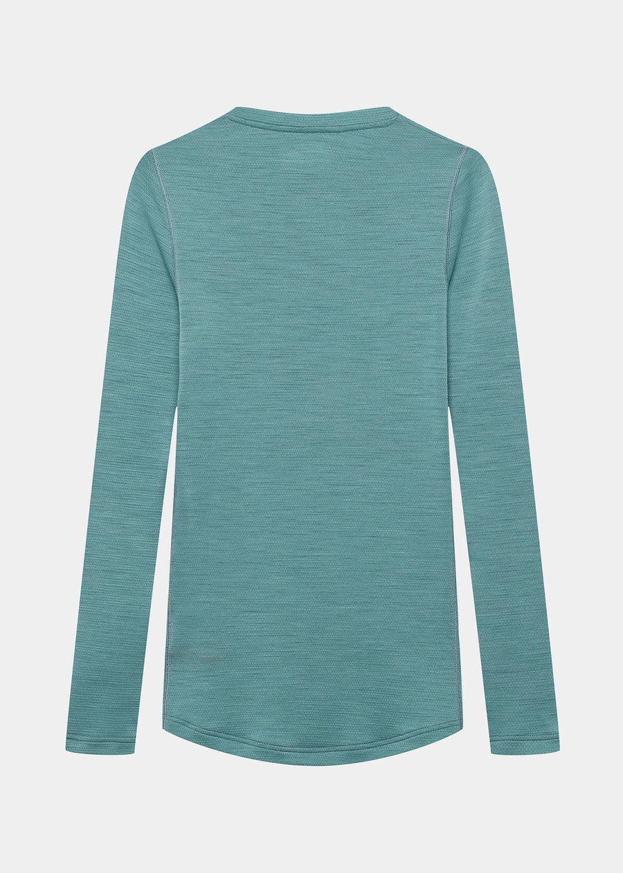 Café du Cycliste Judith Women's Merino Base Layer Radunterhemd langarm Deep Water