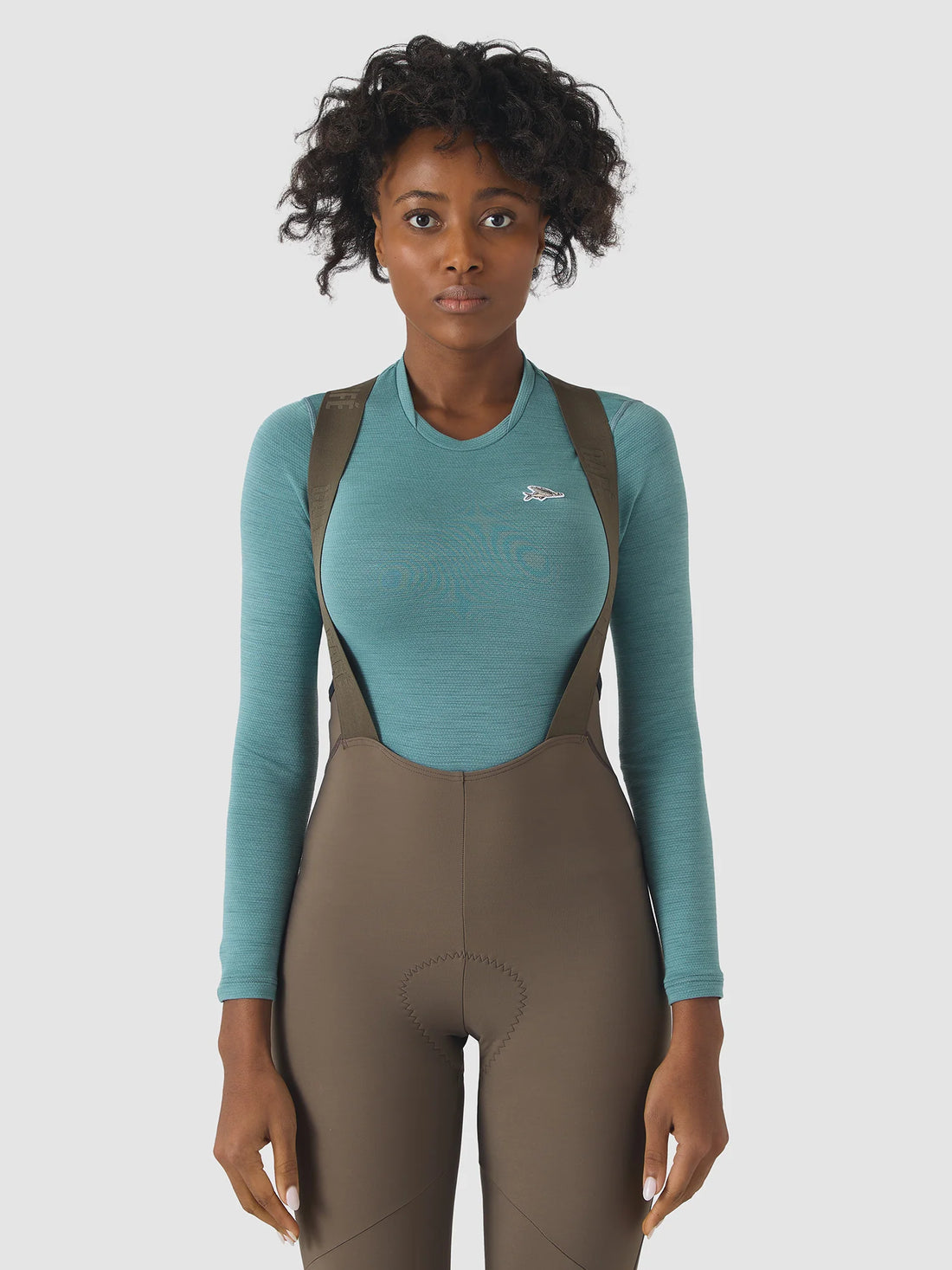 Café du Cycliste Judith Women's Merino Base Layer Radunterhemd langarm Deep Water