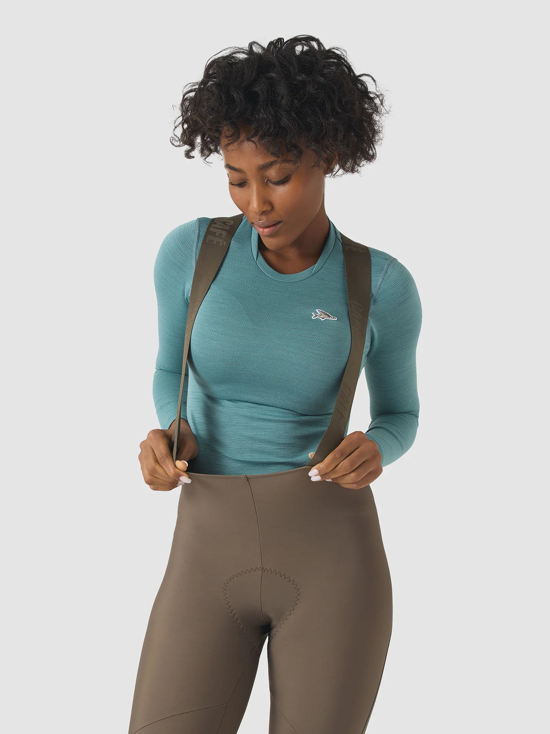 Café du Cycliste Judith Women's Merino Base Layer Radunterhemd langarm Deep Water