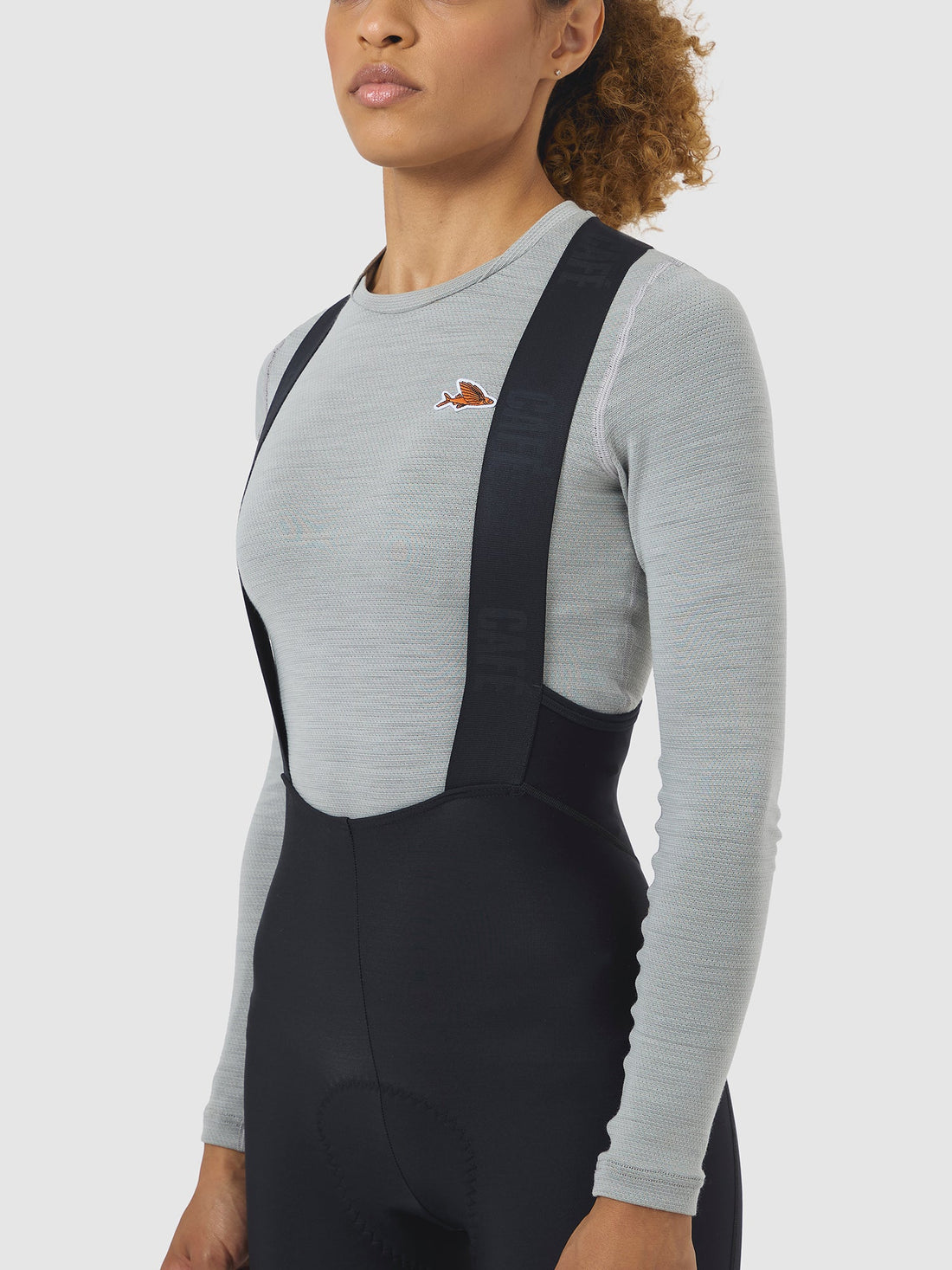 Café du Cycliste Judith Women's Merino Base Layer Radunterhemd langarm Mountain Fog