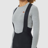 Café du Cycliste Judith Women's Merino Base Layer Radunterhemd langarm Mountain Fog