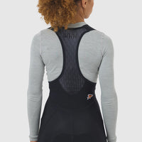 Café du Cycliste Judith Women's Merino Base Layer Radunterhemd langarm Mountain Fog