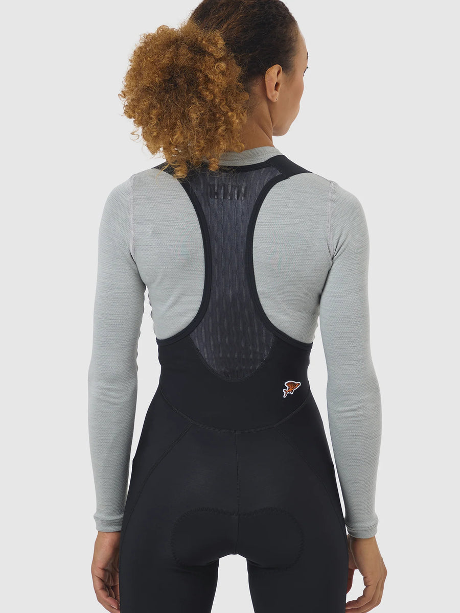 Café du Cycliste Judith Women's Merino Base Layer Radunterhemd langarm Mountain Fog