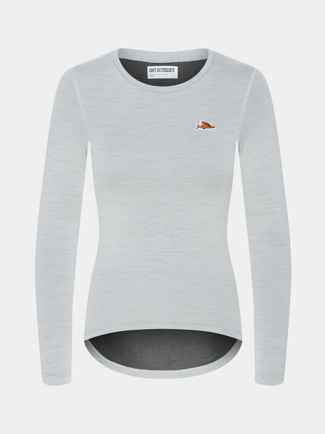 Café du Cycliste Judith Women's Merino Base Layer Radunterhemd langarm Mountain Fog