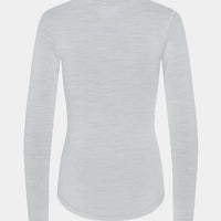 Café du Cycliste Judith Women's Merino Base Layer Radunterhemd langarm Mountain Fog