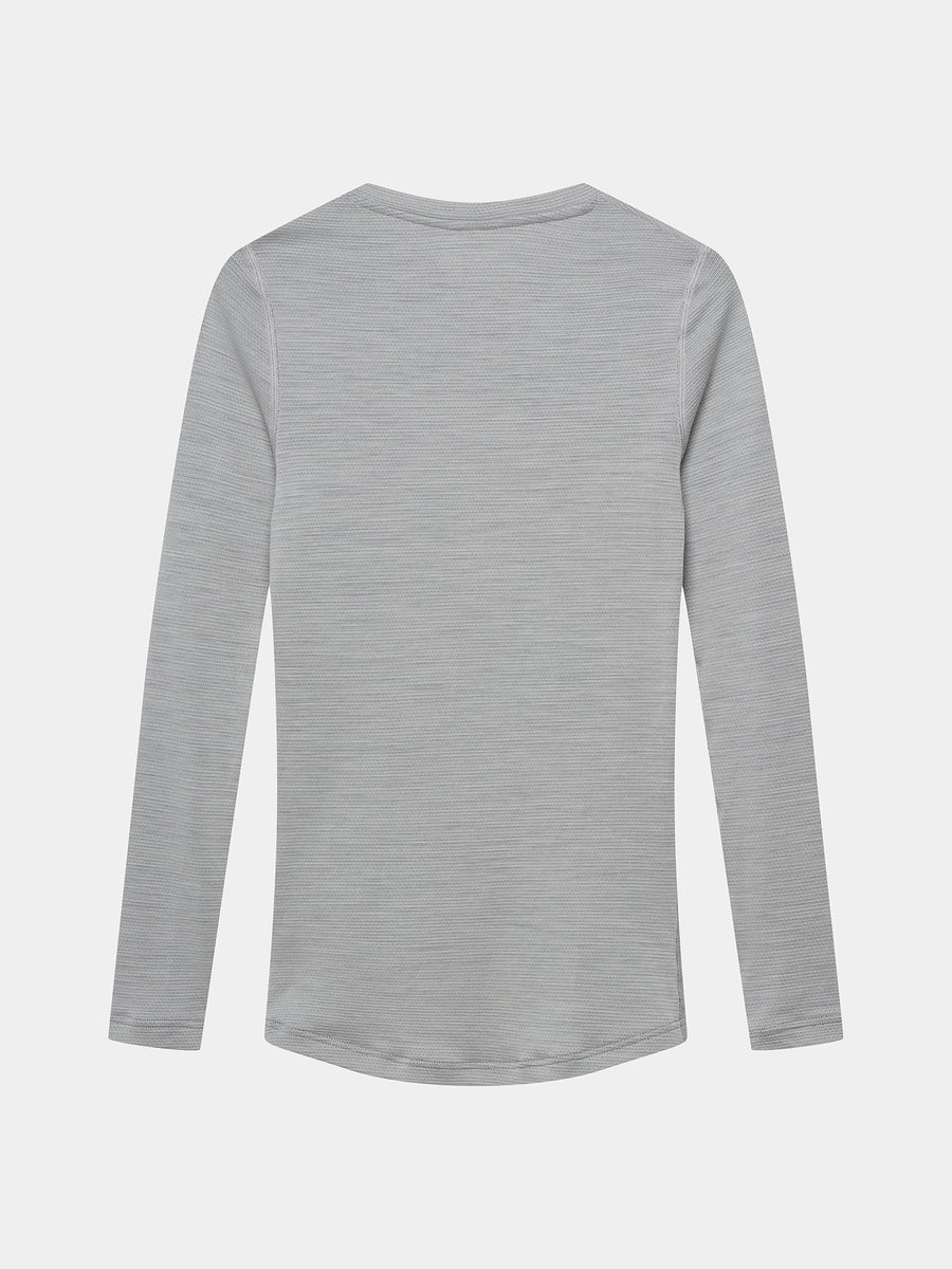 Café du Cycliste Judith Women's Merino Base Layer Radunterhemd langarm Mountain Fog