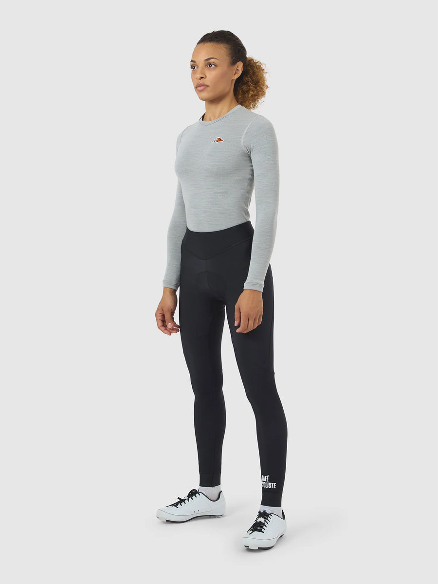 Café du Cycliste Judith Women's Merino Base Layer Radunterhemd langarm Mountain Fog