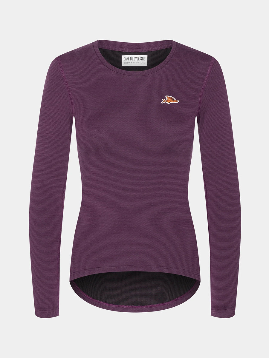 Café du Cycliste Judith Women's Merino Base Layer Radunterhemd langarm Quetsche