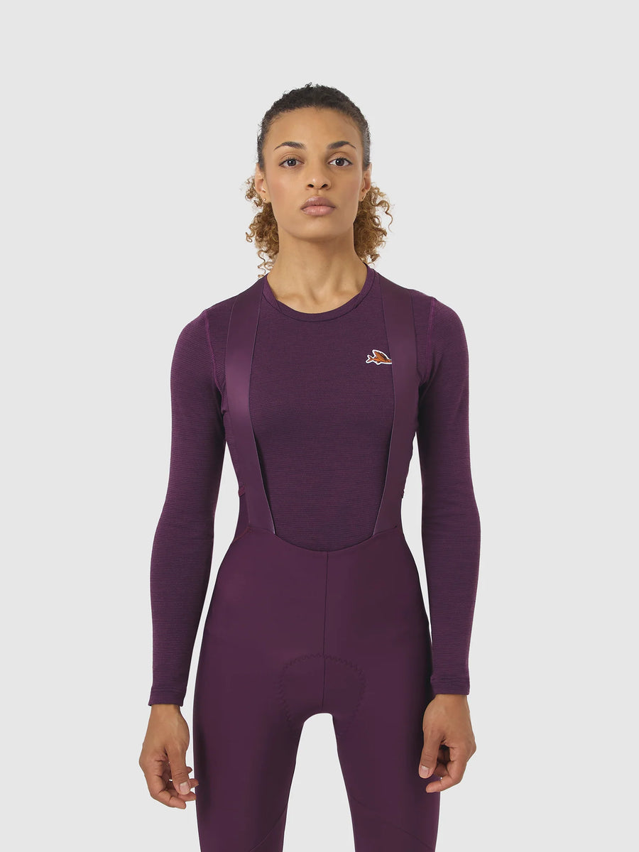 Café du Cycliste Judith Women's Merino Base Layer Radunterhemd langarm Quetsche