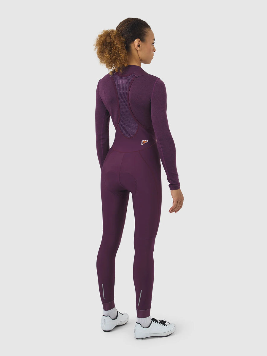 Café du Cycliste Judith Women's Merino Base Layer Radunterhemd langarm Quetsche