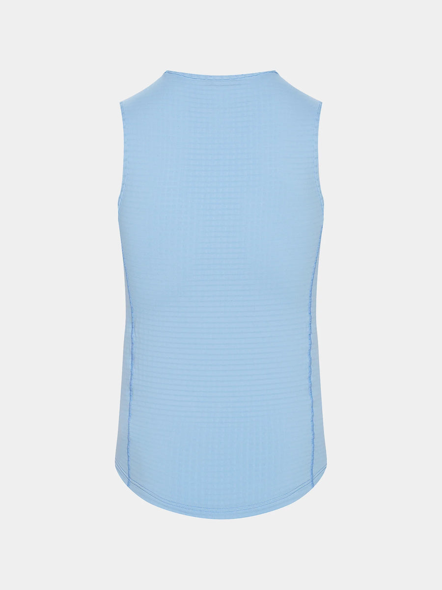 Café du Cycliste Coline Men's Three Season Base Layer Radunterhemd ärmellos Ice Blue