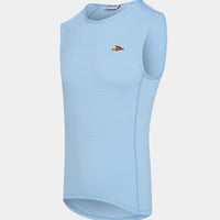 Café du Cycliste Coline Men's Three Season Base Layer Radunterhemd ärmellos Ice Blue