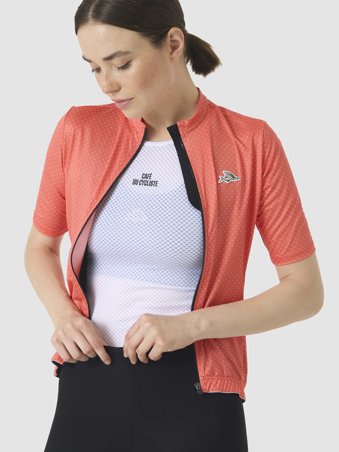 Café du Cycliste Women's Liliane Superlight Base Layer ärmellos White