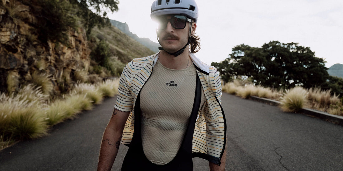 Café du Cycliste Men's Liliane Superlight Base Layer White
