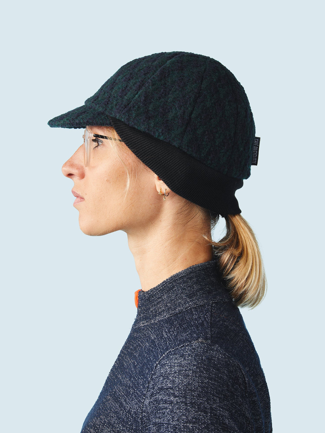 Café du Cycliste Belgium Cap Radkappe Navy Green