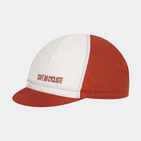 Café du Cycliste Gapette Cycling Cap Radkappe Chalk / Cinder Red