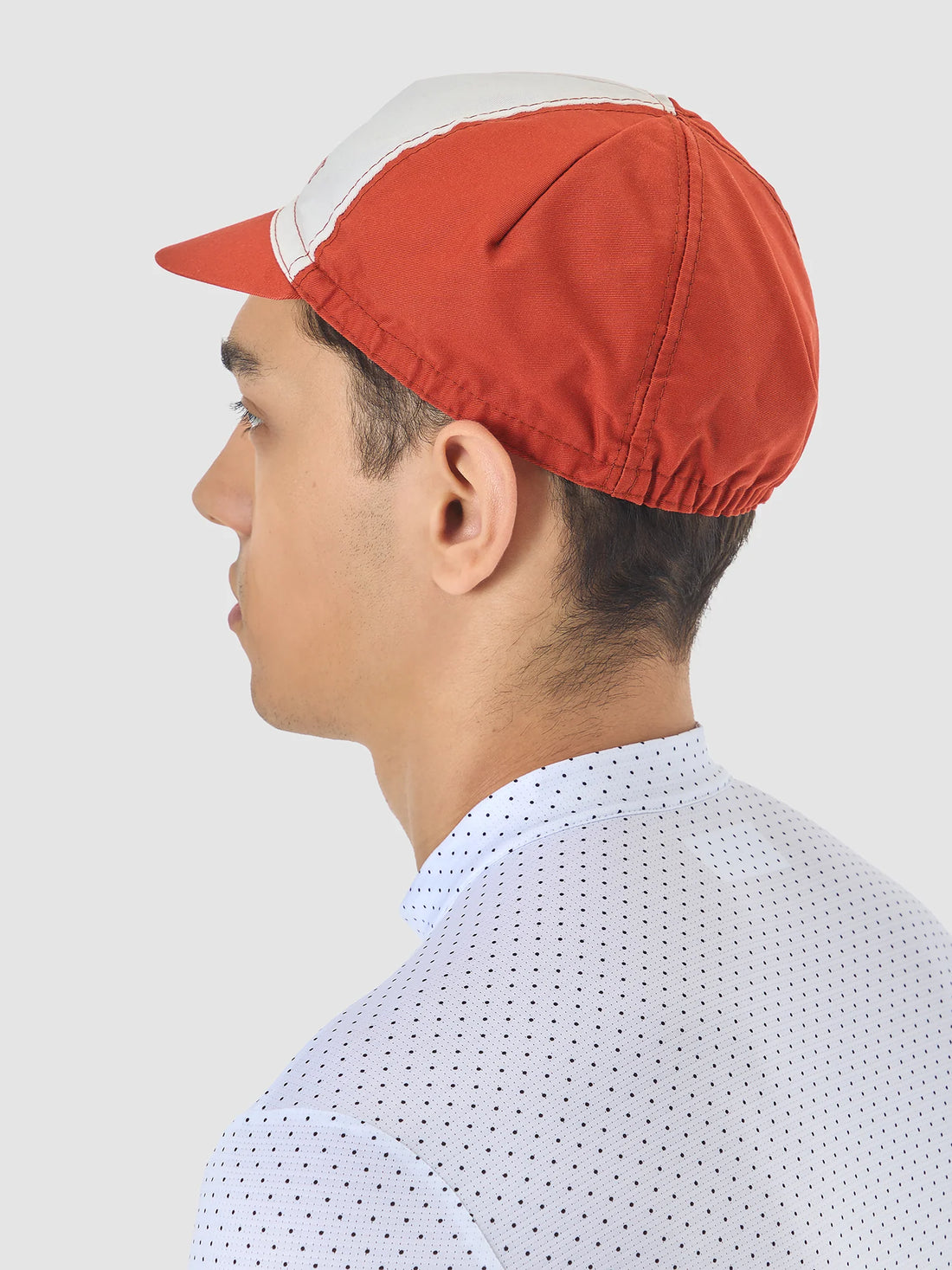 Café du Cycliste Gapette Cycling Cap Radkappe Chalk / Cinder Red