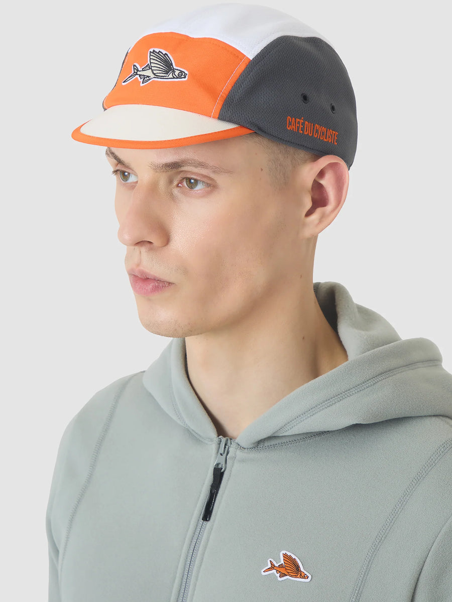 Café du Cycliste Gravel Cap Summer Radkappe Anthracite Scarlet