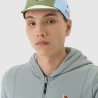 Café du Cycliste Gravel Cap Summer Radkappe Khaki Ice Blue