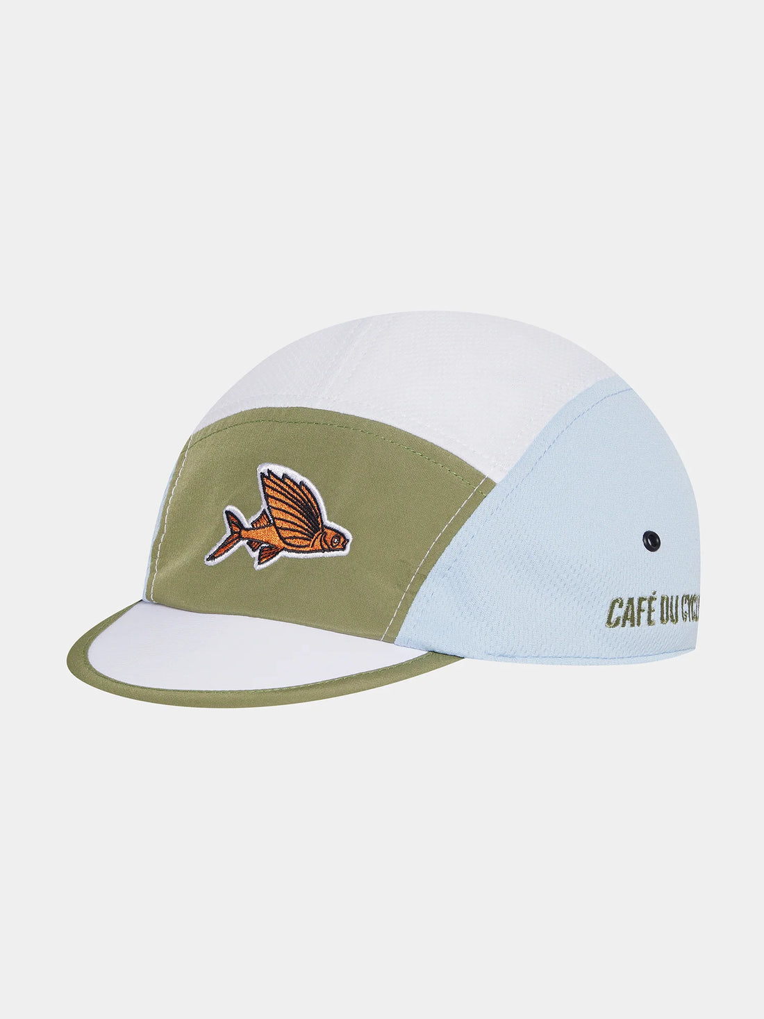 Café du Cycliste Gravel Cap Summer Radkappe Khaki Ice Blue