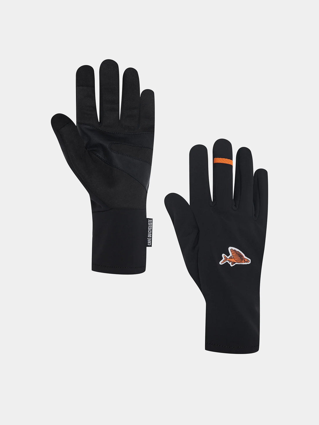 Café du Cycliste Softshell Gloves Unisex Cycling Gloves Thermo Handschuhe Black