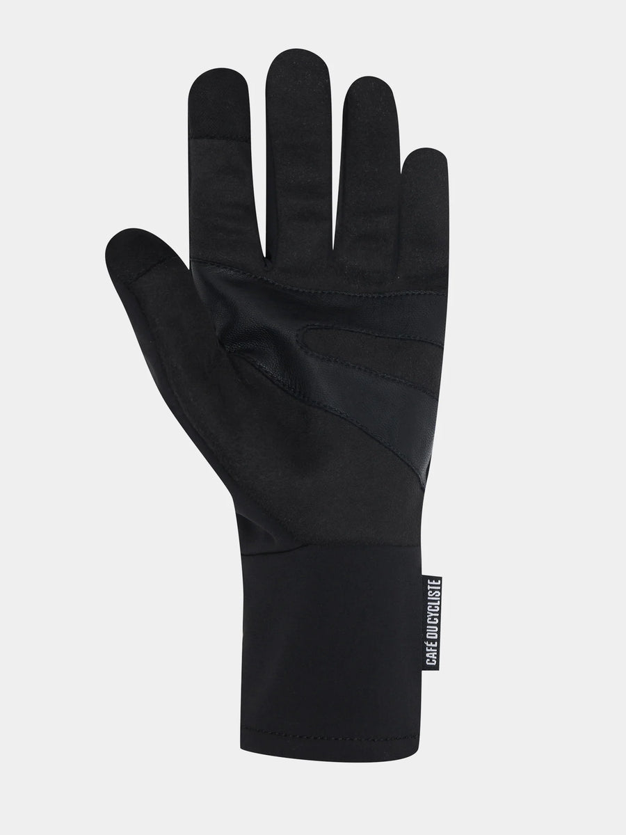 Café du Cycliste Softshell Gloves Unisex Cycling Gloves Thermo Handschuhe Black