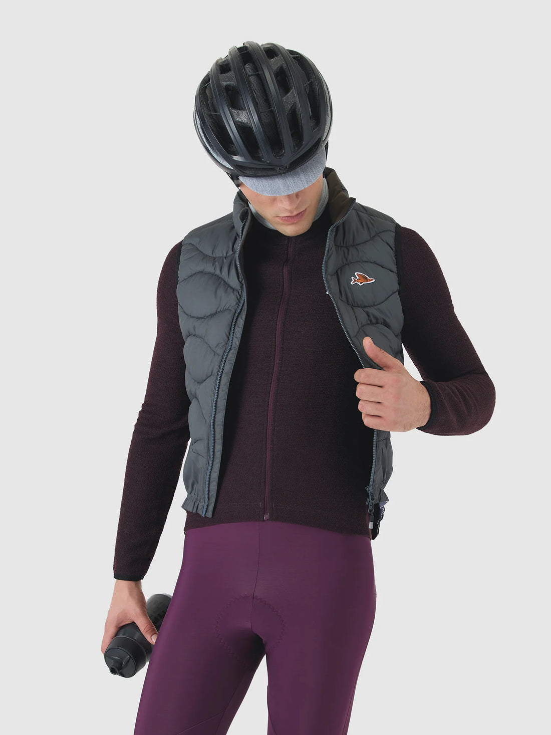 Café du Cycliste Alexia Unisex Thermal Gilet Thermo Weste Anthracite