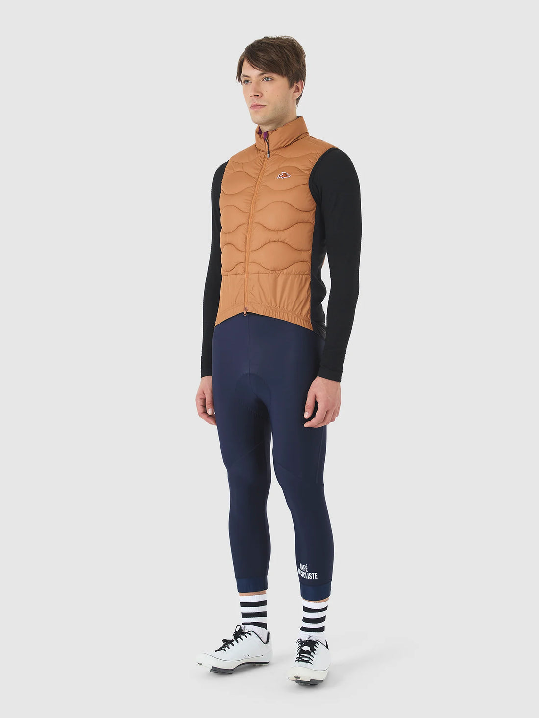 Café du Cycliste Alexia Unisex Thermal Gilet Thermo Weste Cashew