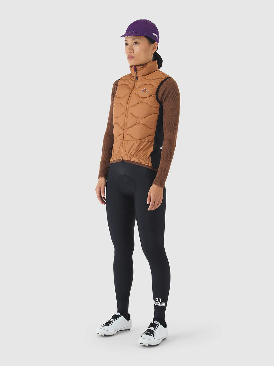 Café du Cycliste Alexia Unisex Thermal Gilet Thermo Weste Cashew