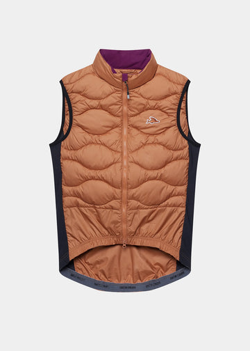 Café du Cycliste Alexia Unisex Thermal Gilet Thermo Weste Cashew