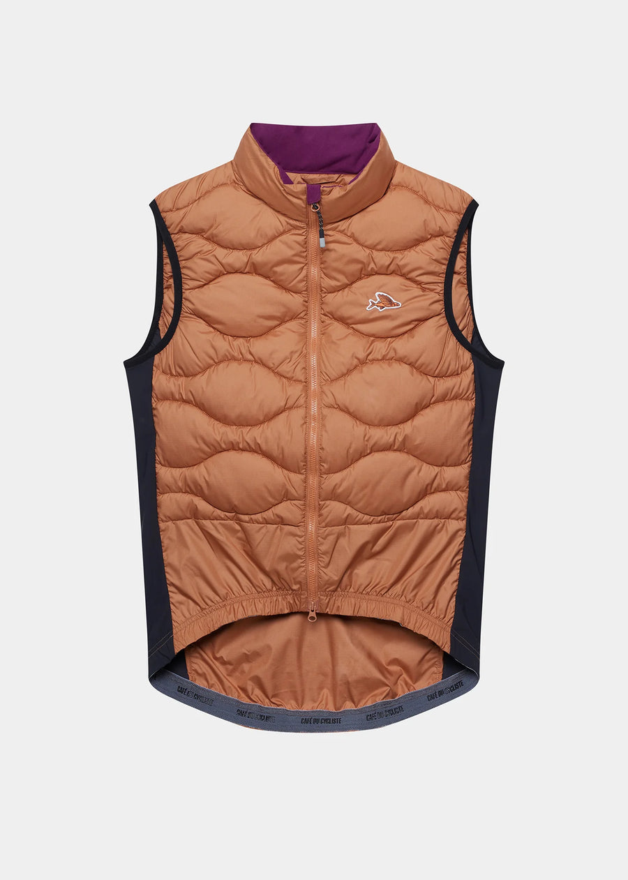 Café du Cycliste Alexia Unisex Thermal Gilet Thermo Weste Cashew
