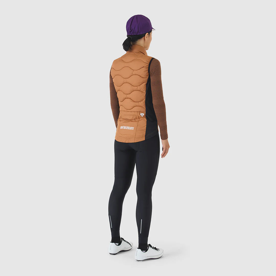 Café du Cycliste Alexia Unisex Thermal Gilet Thermo Weste Cashew