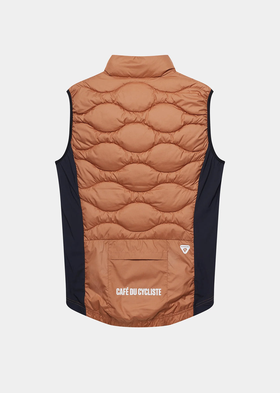 Café du Cycliste Alexia Unisex Thermal Gilet Thermo Weste Cashew