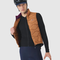 Café du Cycliste Alexia Unisex Thermal Gilet Thermo Weste Cashew