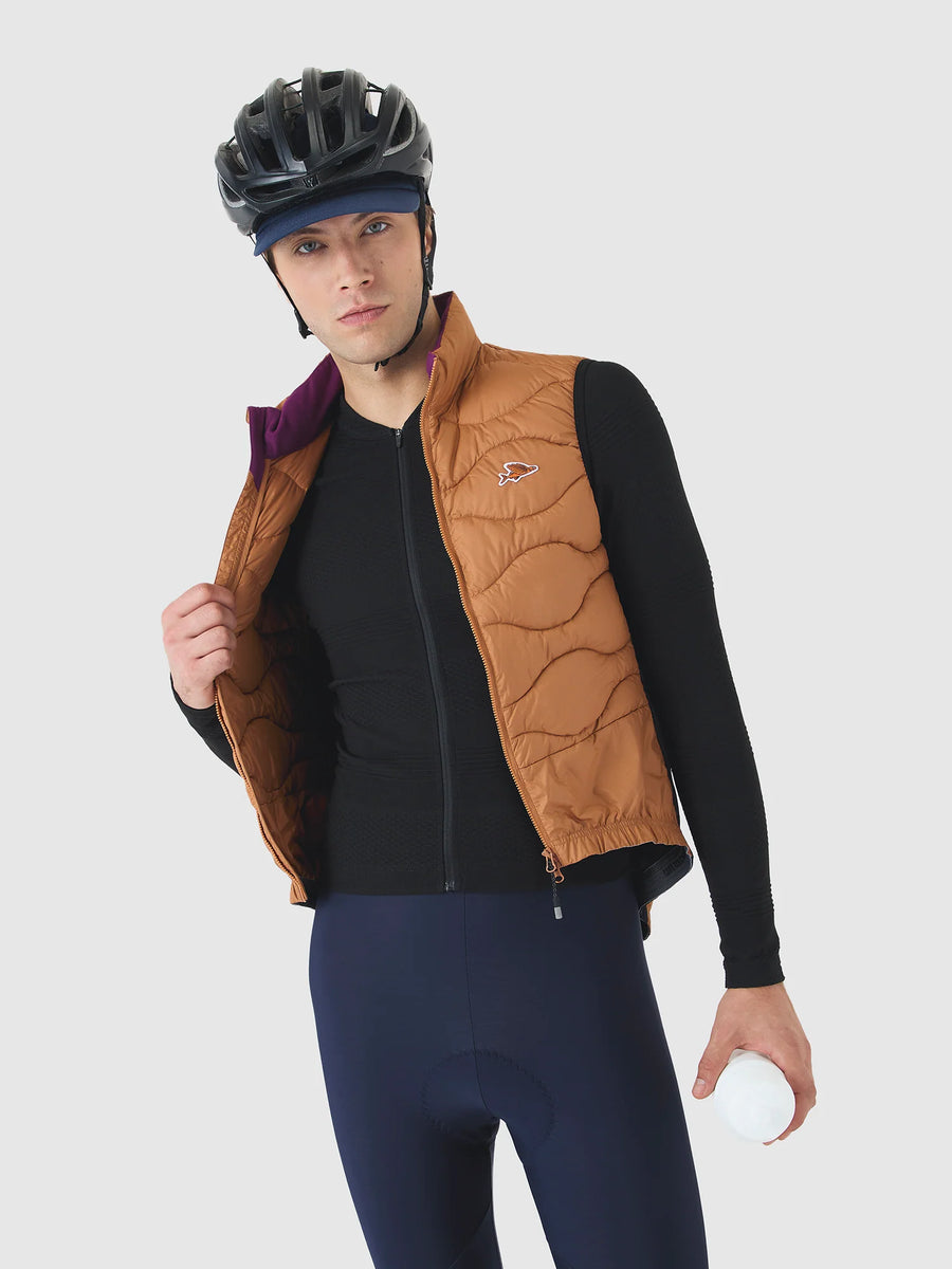 Café du Cycliste Alexia Unisex Thermal Gilet Thermo Weste Cashew